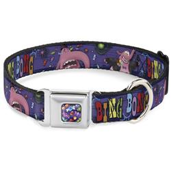 Scattered Candy Full Color Purples Seatbelt Buckle Collar - BING BONG Poses/Candy Purples/Multi Color