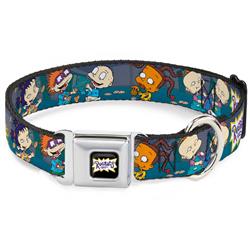 RUGRATS Logo Full Color Seatbelt Buckle Collar - Rugrats Cookie Scene