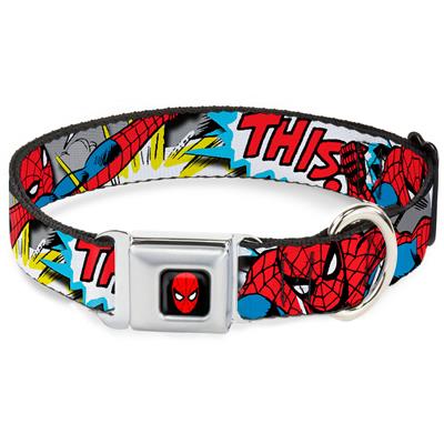 Spider-Man Seatbelt Buckle Collar - Spider-Man w/Action Verbiage