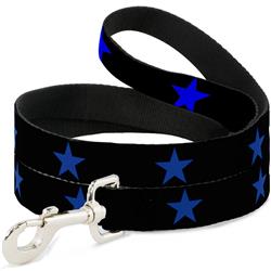 Dog Leash - Star Black/Blue