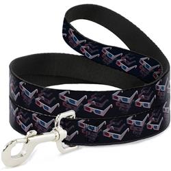 Dog Leash - 3-D Glasses Black