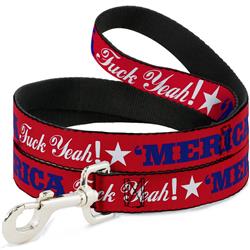 Dog Leash - 'MERICA FUCK YEAH!/Star Red/Blue/White