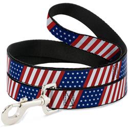 Dog Leash - American Flag Diagonal