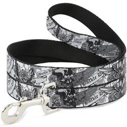 Dog Leash - Buckle-Down Skull w/Roses