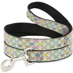 Dog Leash - Buckle-Down BD Monogram Tan/Multi Neon