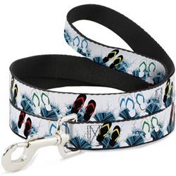 Dog Leash - Beach Flip Flops