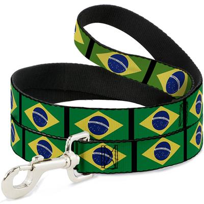 Dog Leash - Brazil Flags