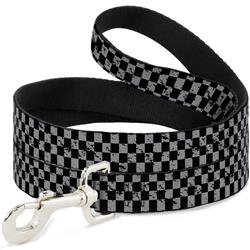 Dog Leash - Checker Weathered Black/Gray