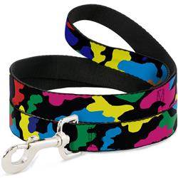 Dog Leash - Camo Multi Neon