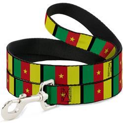 Dog Leash - Cameroon Flags