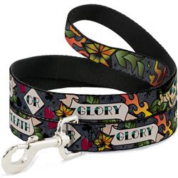 Dog Leash - Death or Glory Gray