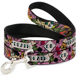 Dog Leash - Death or Glory Pink