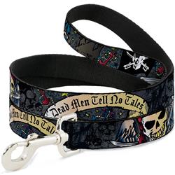Dog Leash - Dead Men Tell No Tales Gray