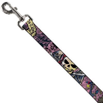 Dog Leash - Dead Men Tell No Tales Pink