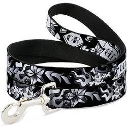 Dog Leash - Death or Glory Black/White