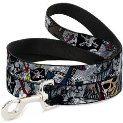 Dog Leash - Dead Men Tell No Tales CLOSE-UP White