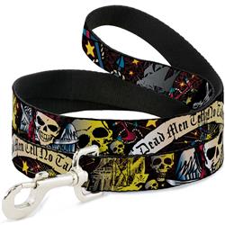Dog Leash - Dead Men Tell No Tales Black