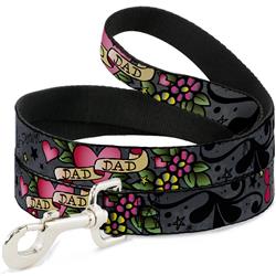 Dog Leash - Dad & Dad Gray