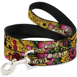Dog Leash - Dad & Dad Yellow