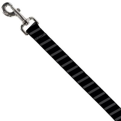 Dog Leash - Diagonal Stripes Black/Gray
