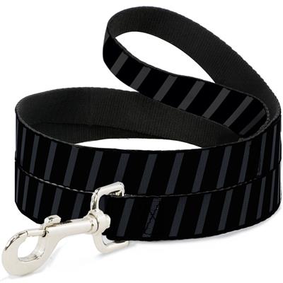 Dog Leash - Diagonal Stripes Black/Gray