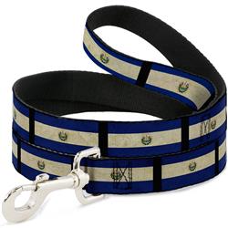 Dog Leash - El Salvador Flag/Black