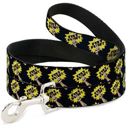 Dog Leash - Fist Pump Black/Yellow