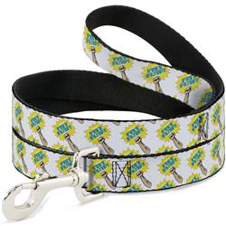 Dog Leash - Fist Pump White/Yellow