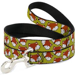 Dog Leash - Fox Face Scattered Warm Olive