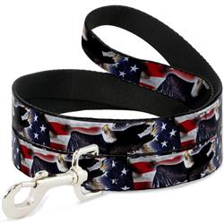 Dog Leash - Flying Eagle/American Flag