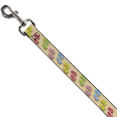 Dog Leash - Flip Flops3 Sand/Multi Color