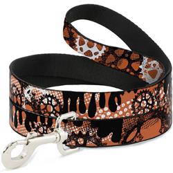 Dog Leash - Grunge Gears Orange