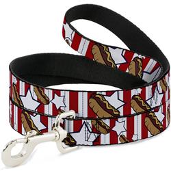 Dog Leash - Hot Dogs