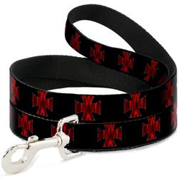 Dog Leash - I SEE WHAT YOU DID THERE Weathered Black/Purple