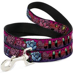 Dog Leash - Love Love Pink