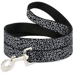 Dog Leash - Leopard Black