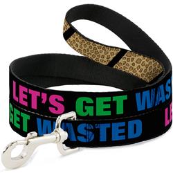 Dog Leash - Leopard Brown/Black Slash