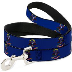 Dog Leash - North Dakota Flags