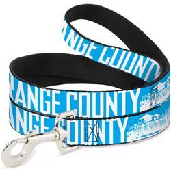 Dog Leash - ORANGE COUNTY/Pier Scene Blue/White