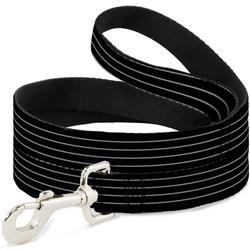 Dog Leash - Pinstripes Black/Gray