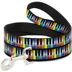 Dog Leash - Piano Keys Rainbow