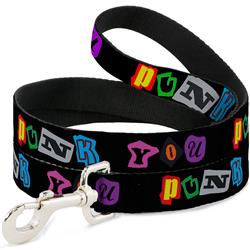 Dog Leash - Punk You Black/Full Color