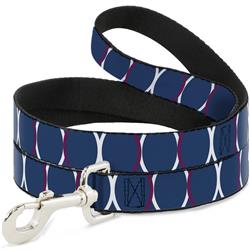 Dog Leash - Rings Turquoise/White/Fuchsia