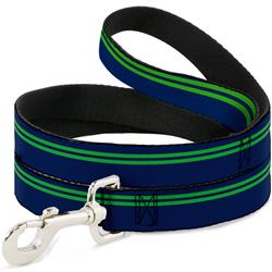 Dog Leash - Racing Stripe Navy/Bright Green