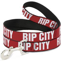 Dog Leash - RIP CITY Red/White