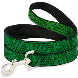 Dog Leash - St. Pat's Clovers/Green