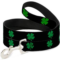 Dog Leash - St. Pat's Black/Green
