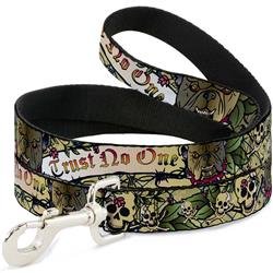 Dog Leash - Trust No One Tan