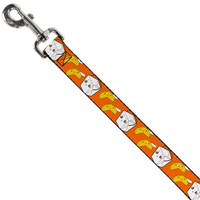 Dog Leash - Take Out/Fortune Cookies Orange