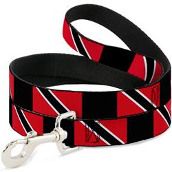 Dog Leash - Trinidad & Tobago Flags/Black Block
